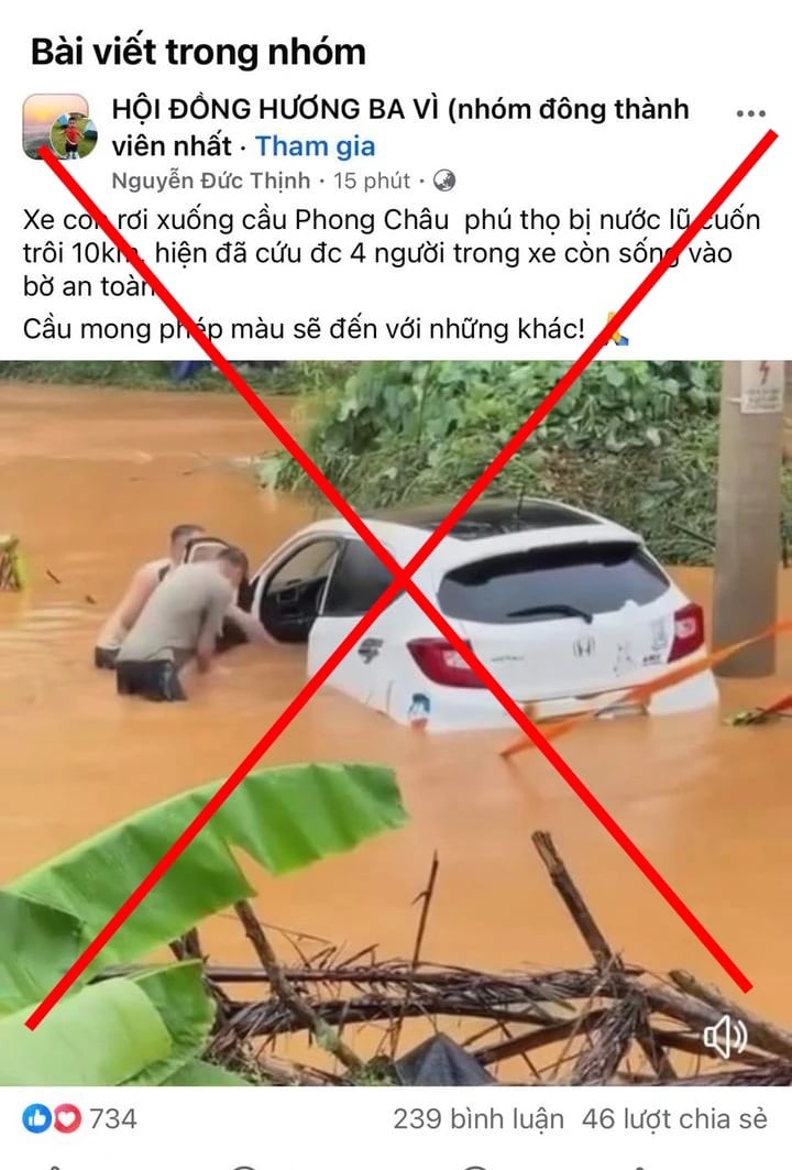 Vụ sập cầu Phong Châu: Bác thông tin cứu sống 4 người trong ô tô bị cuốn trôi 10km- Ảnh 1.