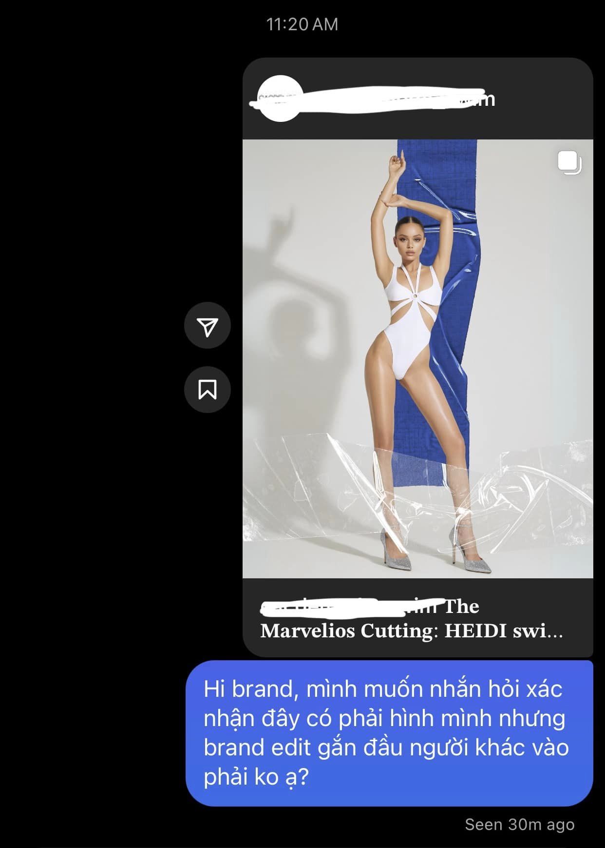 Học trò Hương Giang tố bị brand đồ bơi "thay đầu" ảnh mình bằng mẫu Tây, thương hiệu mang công nghệ AI ra lập luận- Ảnh 3.