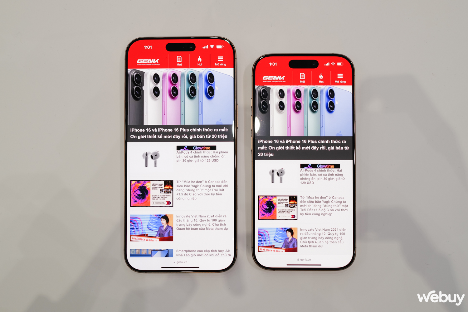 Trên tay iPhone 16 Pro và iPhone 16 Pro Max vừa ra mắt: Màu vàng sa mạc, viền màn hình mỏng kỷ lục, nút chụp ảnh chuyên nghiệp nhưng 1 tính năng quan trọng chưa dùng được ở Việt Nam- Ảnh 4. Trên tay iPhone 16 Pro và iPhone 16 Pro Max vừa ra mắt: Màu vàng sa mạc, viền màn hình mỏng kỷ lục, nút chụp ảnh chuyên nghiệp nhưng 1 tính năng quan trọng chưa dùng được ở Việt Nam- Ảnh 4.