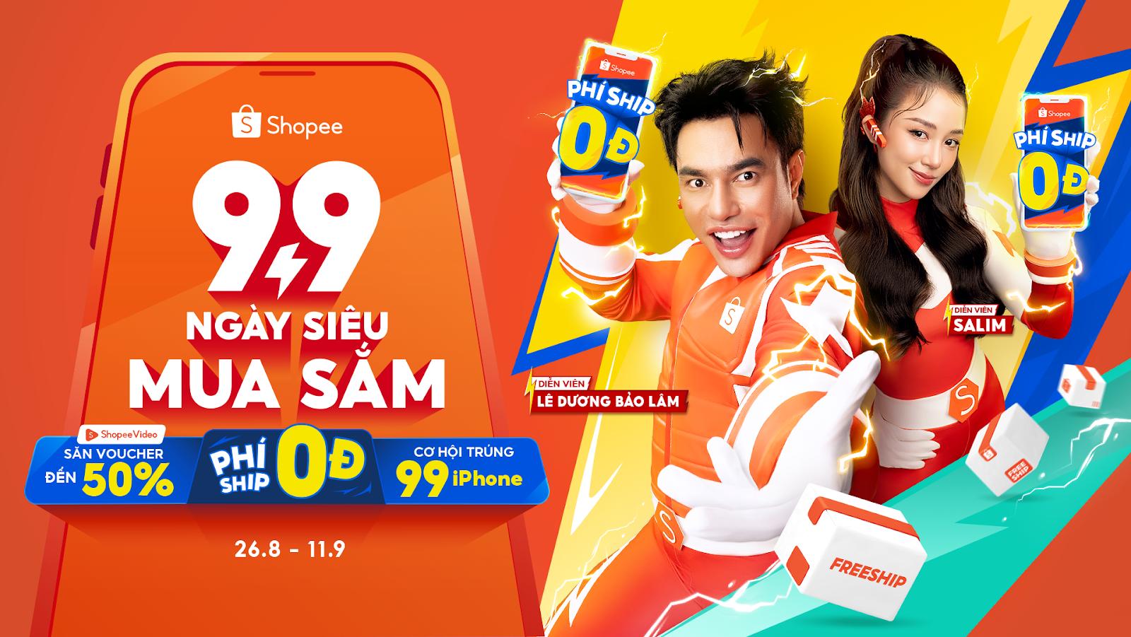 Xem siêu sao, săn siêu deal phí ship 0 đồng cùng 99 iPhone 15 tại Shopee 9.9 Ngày Siêu Mua Sắm- Ảnh 1.