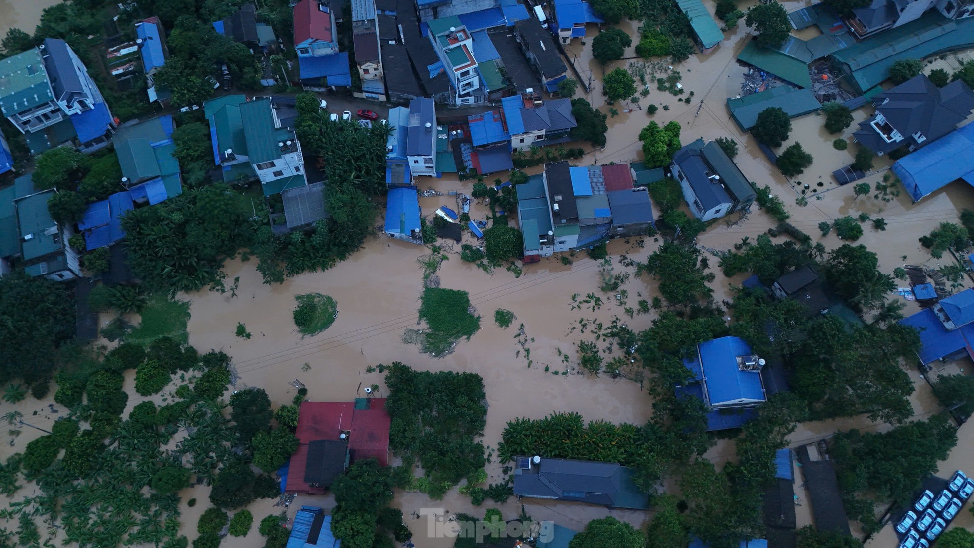 Toàn cảnh khu vực ở Thái Nguyên chìm trong biển nước- Ảnh 6.