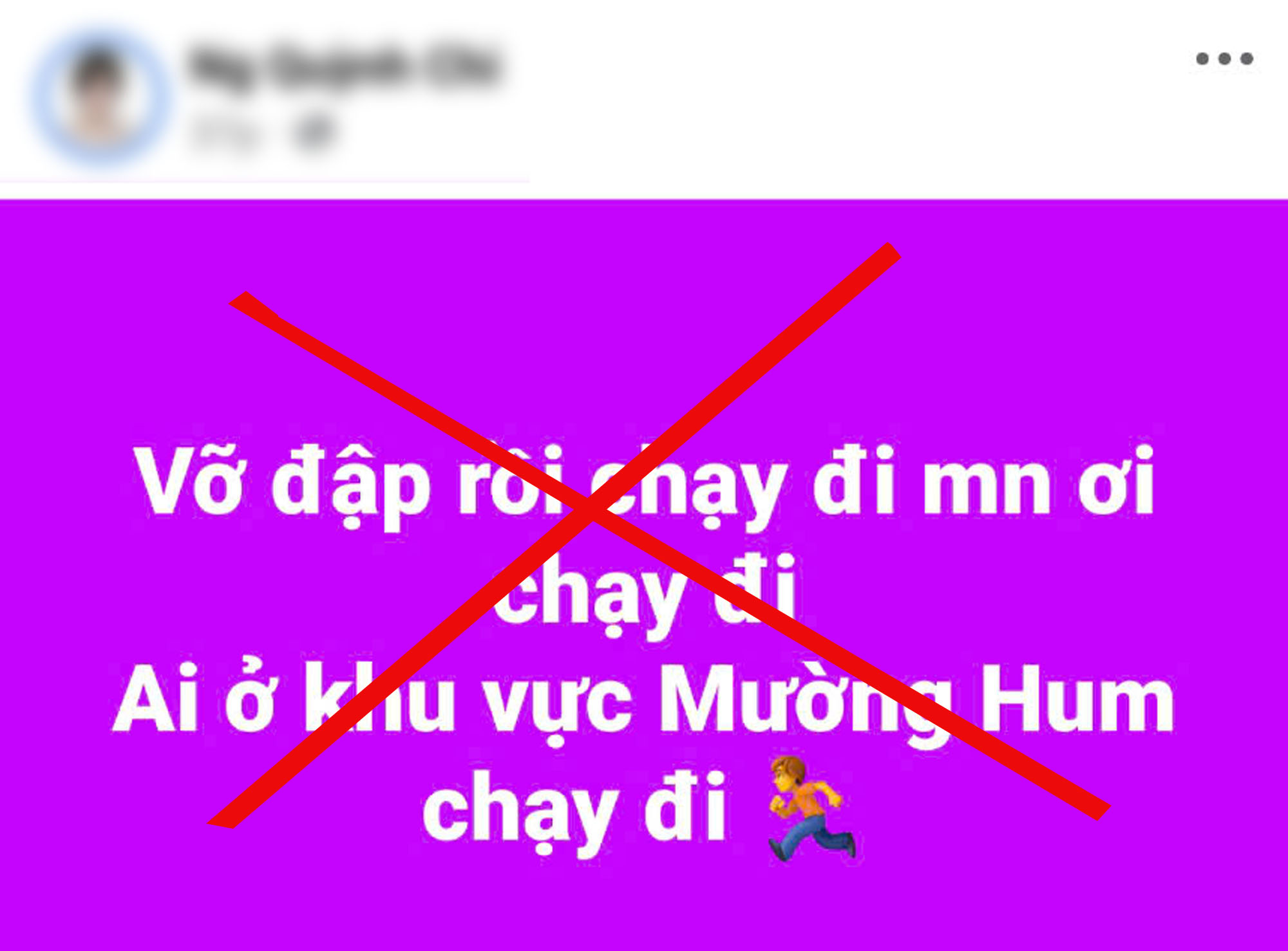 "Vỡ đập thủy điện ở Lào Cai, người dân chạy nhanh" là thông tin sai sự thật- Ảnh 1. "Vỡ đập thủy điện ở Lào Cai, người dân chạy nhanh" là thông tin sai sự thật- Ảnh 1.