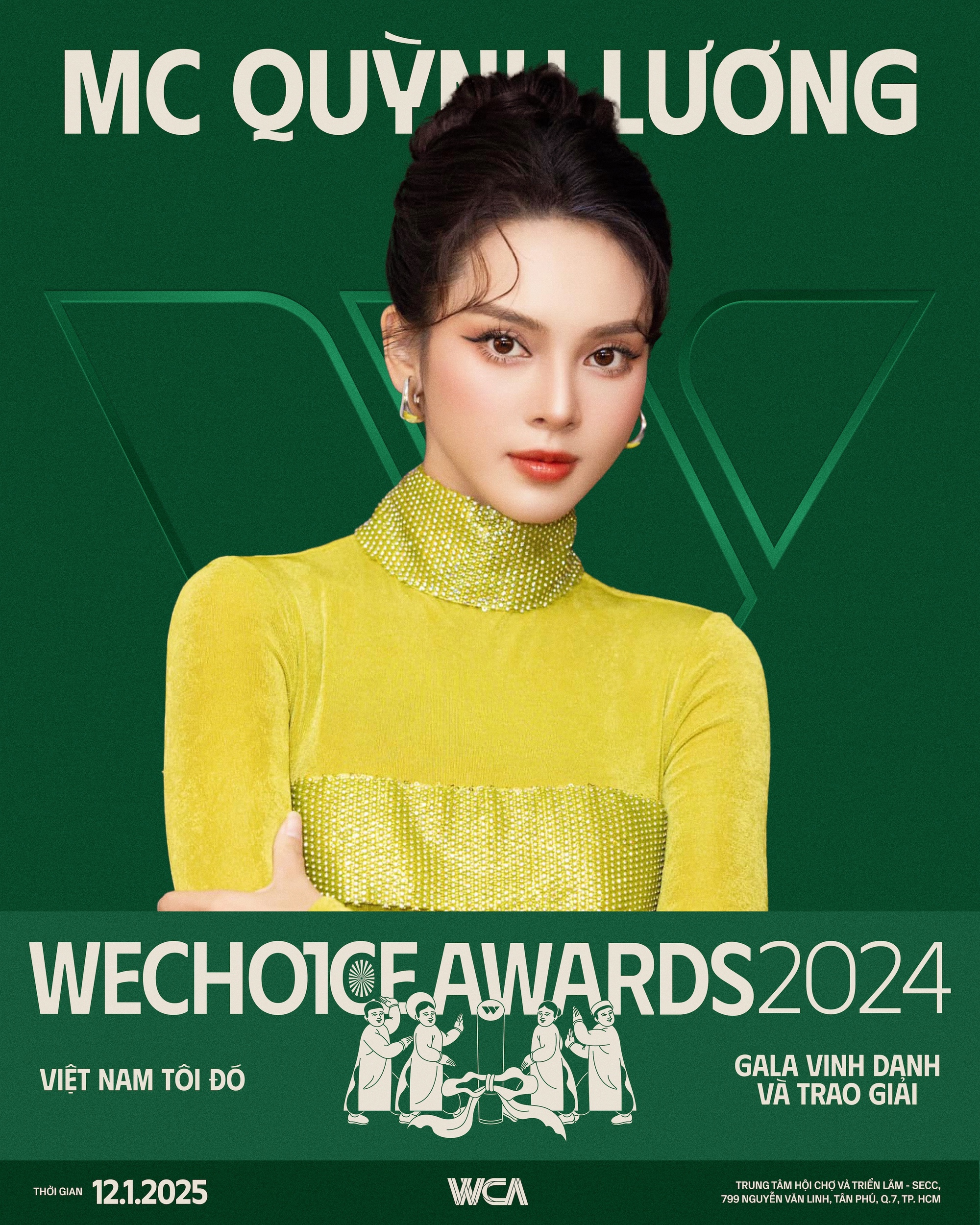 Lần đầu tiên tại thảm đỏ Gala WeChoice Awards: MC Quang Huy và người đẹp Quỳnh Lương “song kiếm hợp bích”, hứa hẹn sẽ cực bùng nổ!- Ảnh 2.