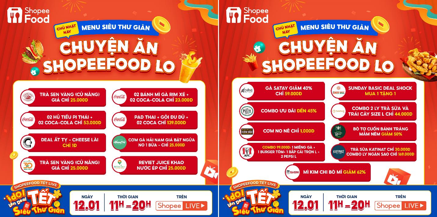 Nhập vai “chill guy”, “chill girl” cực đơn giản với ShopeeFood Tết Live 12.1- Ảnh 4.