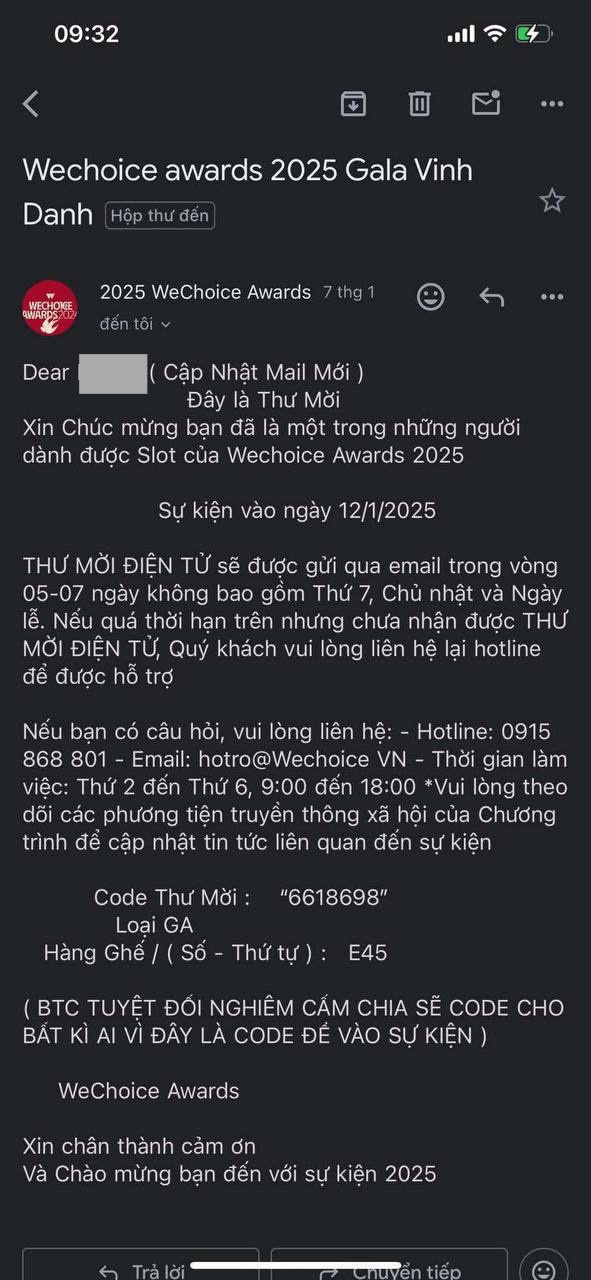 Cảnh báo tình trạng phe vé, vé chợ đen trước thềm Gala WeChoice Awards 2024- Ảnh 4.