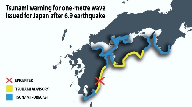 NÓNG: Động đất 6,9 độ richter tại Nhật Bản, cảnh báo sóng thần được ban bố- Ảnh 1.
