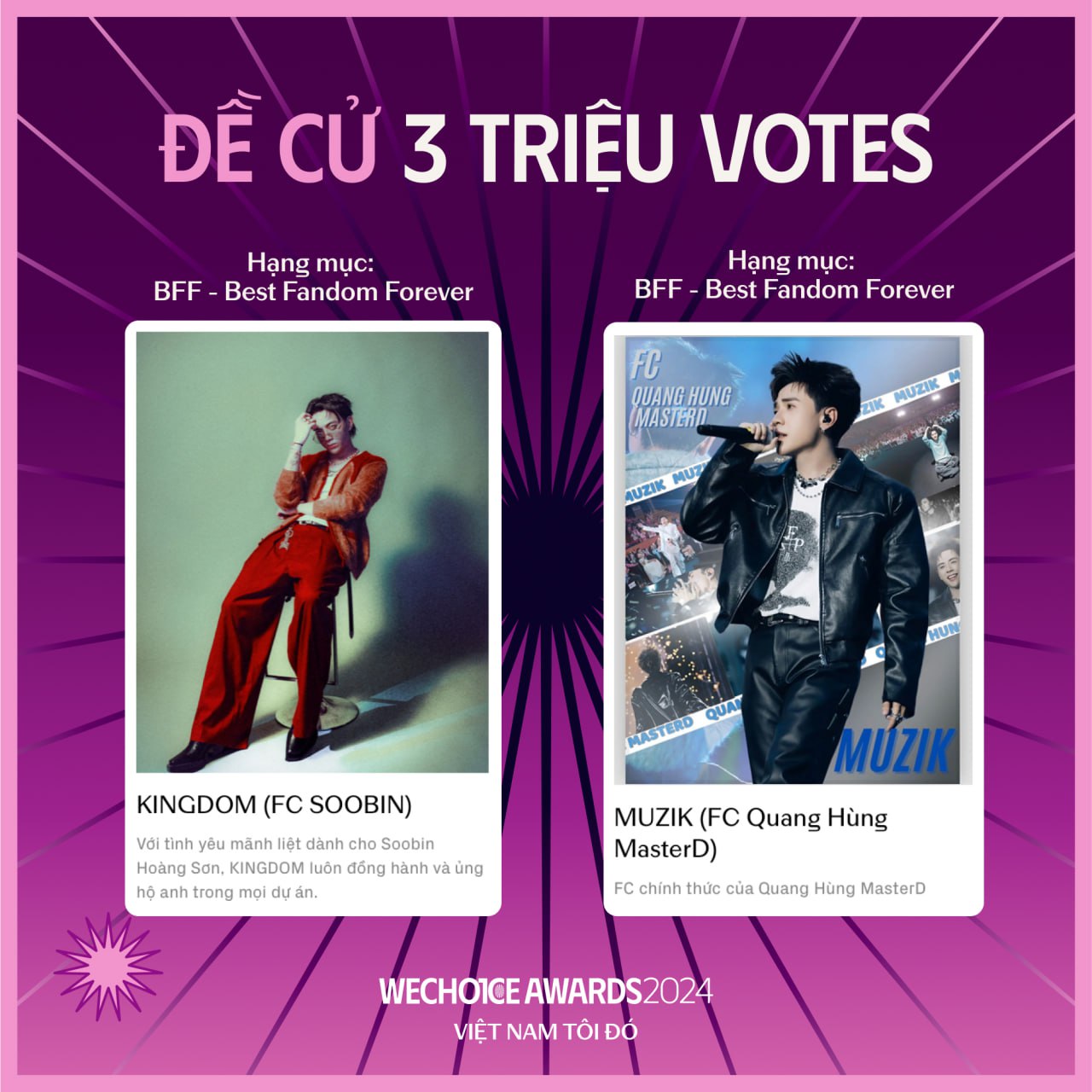 Sau “cơn mưa” giải thưởng của SOOBIN, netizen nhớ về cuộc cạnh tranh voting huyền thoại của WeChoice: Nghệ sĩ Gen Z chiến thật!- Ảnh 8.