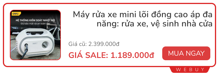 2 chiếc máy hot nhất lúc này: Máy rửa xe và máy làm sạch bằng hơi nước- Ảnh 5.