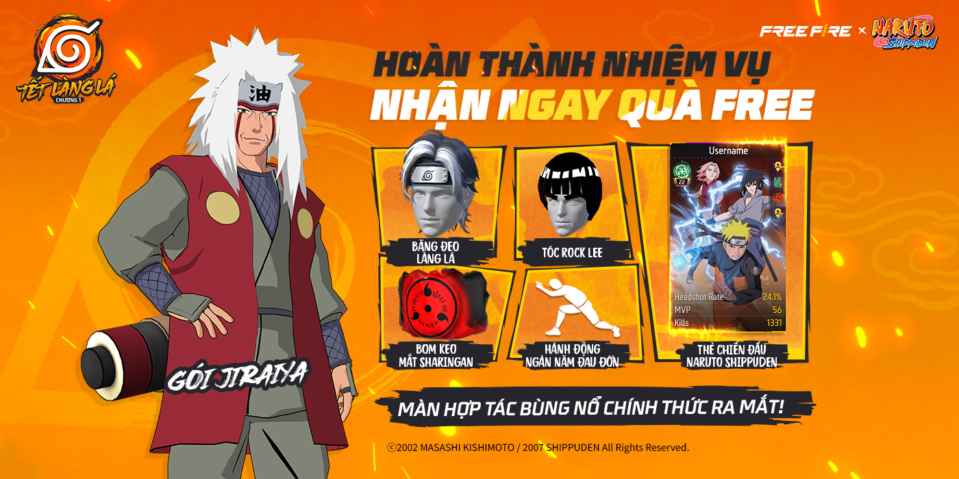 Naruto, Kakashi xuất hiện trong Free Fire gây chấn động, game thủ nhận một loạt quà miễn phí- Ảnh 6.