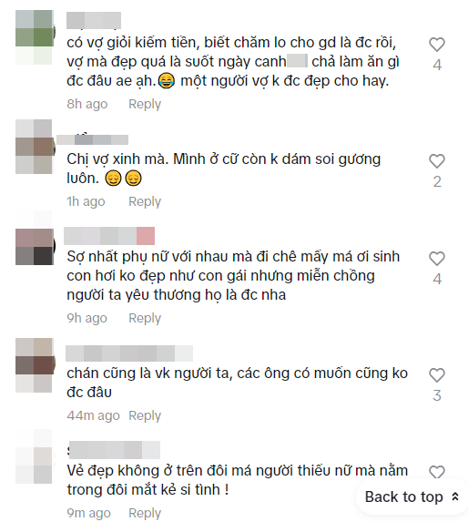 Vợ mới sinh bị chê bai