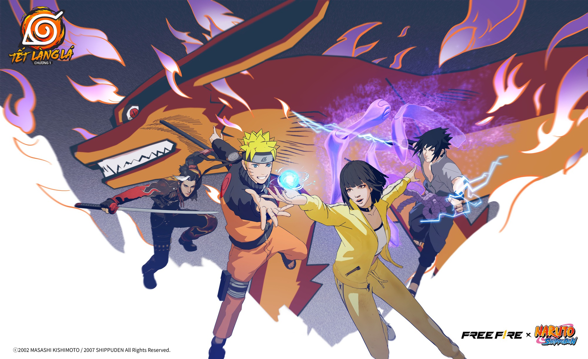 Free Fire và Naruto Shippuden tạo nên màn hợp tác “đỉnh nóc, kịch trần, bay phấp phới”- Ảnh 1.