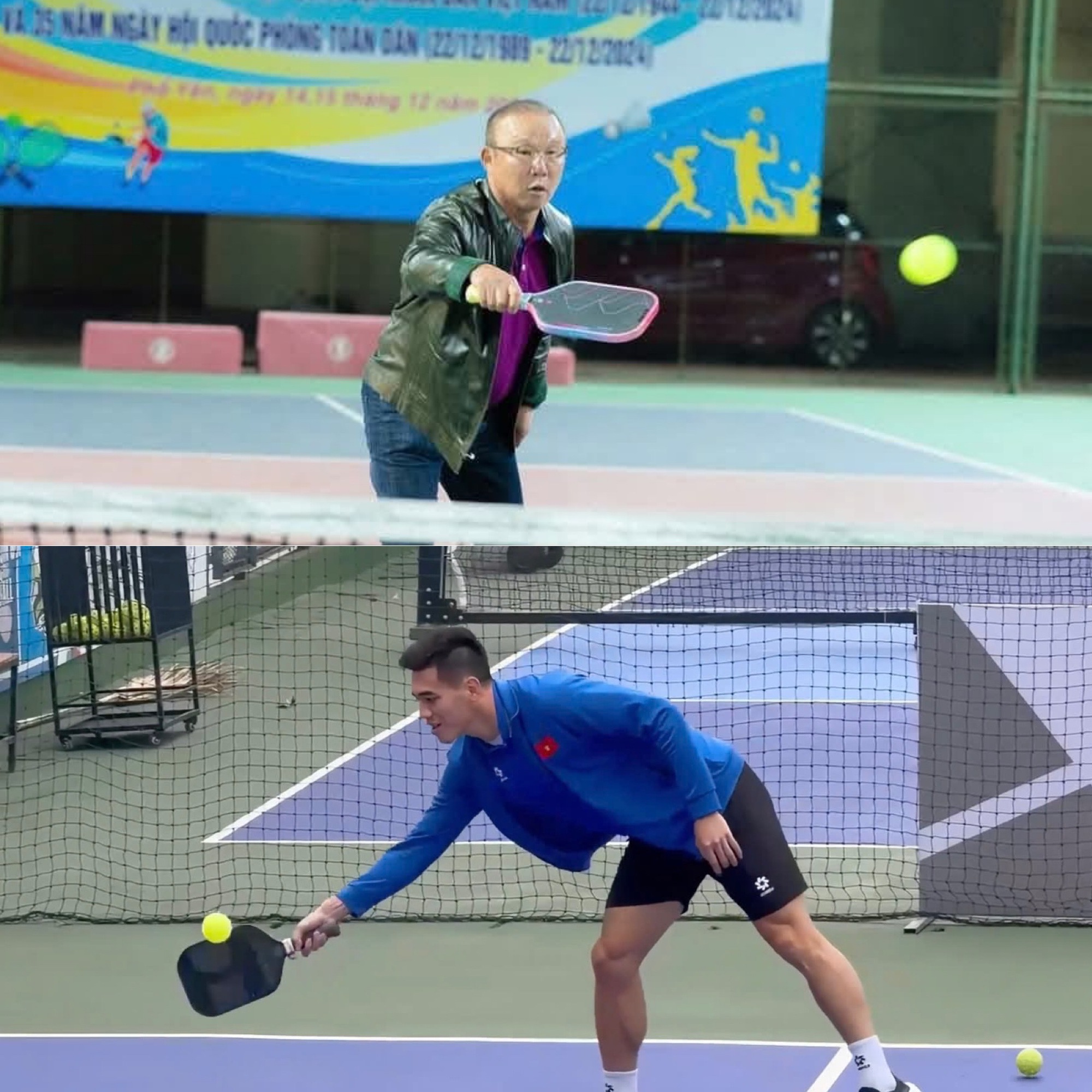 Viral khoảnh khắc HLV Park Hang-seo chơi pickleball- Ảnh 1.