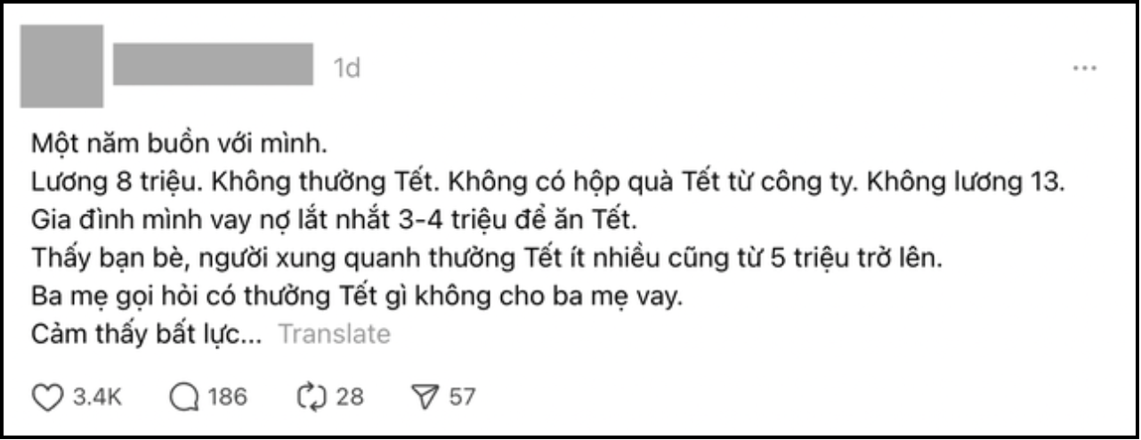 Vừa nhận lương Tết, bức ảnh màn hình của chàng trai đi làm 3 năm khiến nhiều người đau xót- Ảnh 1.