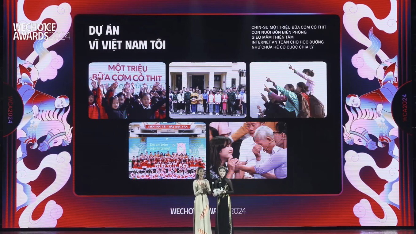 Vinh danh tại WeChoice Awards, dự án vì Việt Nam tôi - 