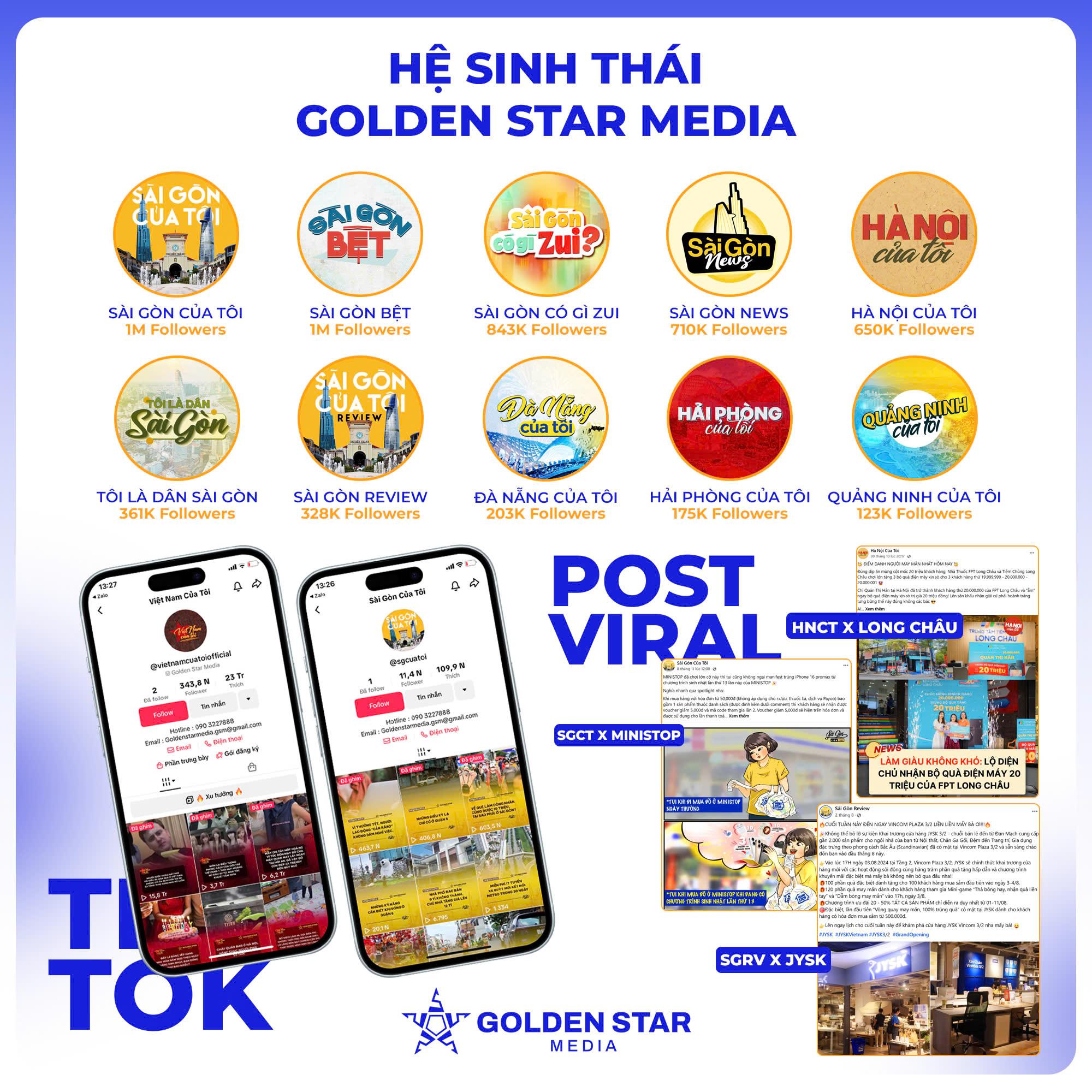 Golden Star Media – Dẫn đầu hệ sinh thái kênh mạng xã hội nội dung địa phương tại Việt Nam- Ảnh 2.