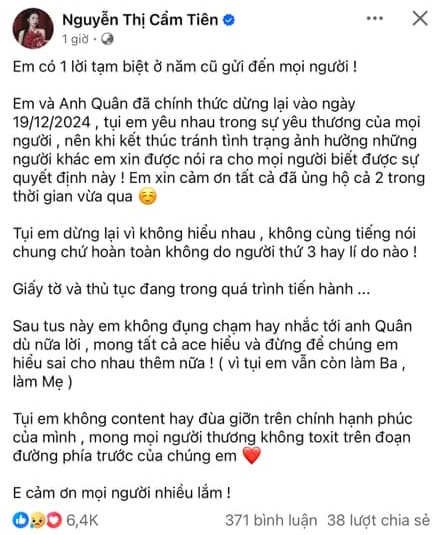 Xuất hiện thông tin 1 cặp đôi nổi tiếng đã có con nhưng chưa cưới đang làm thủ tục ly hôn- Ảnh 2.