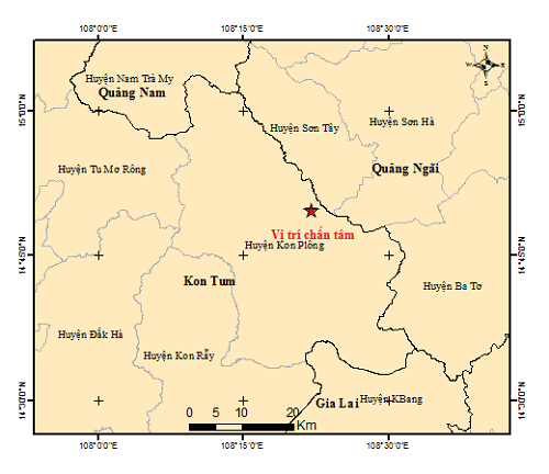 Hai trận động đất liên tiếp ở Kon Tum và Quảng Nam- Ảnh 1.