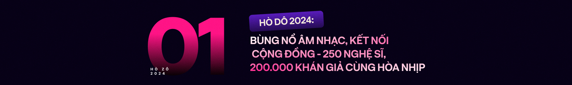 Dấu ấn Hò Dô 2024: 250 nghệ sĩ, 200.000 khán giả - hơn cả 1 lễ hội âm nhạc, đây còn là hành trình kết nối văn hoá và cộng đồng- Ảnh 1.