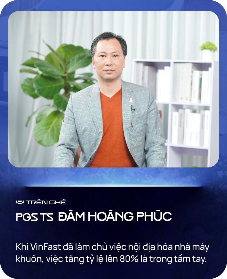 PGS.TS Đàm Hoàng Phúc thăm nhà máy VinFast: ‘Phân biệt xe sản xuất nhà máy số hay vặn bằng tay, nhìn bu-lông là biết’- Ảnh 3.