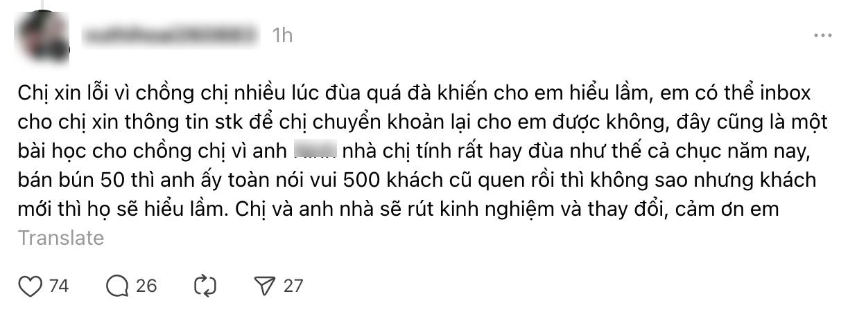 Bát bún riêu 400k ngày Tết khiến dân mạng 