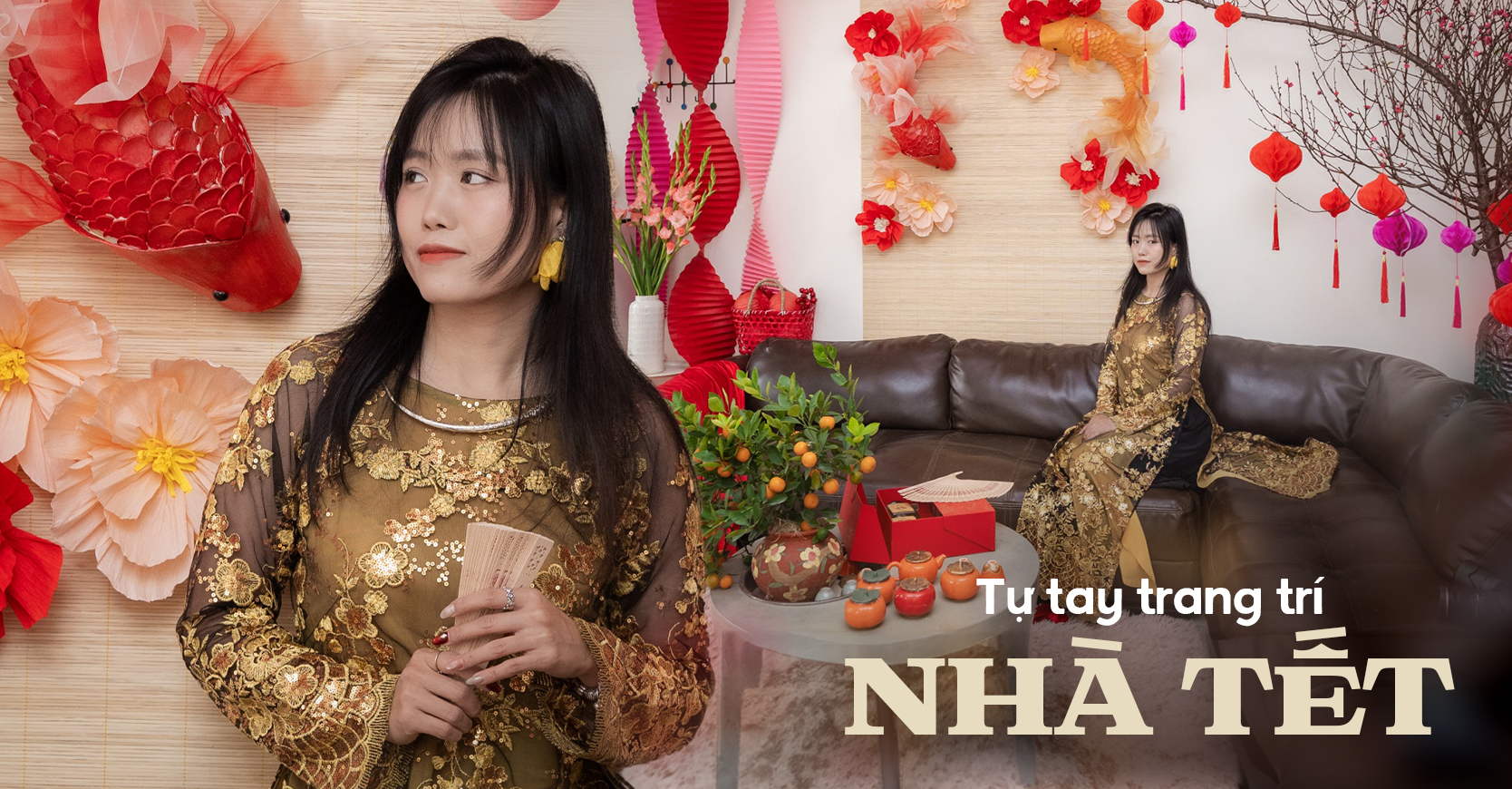 Mùng 2 Tết ghé căn nhà được trang trí rực rỡ như studio chụp ảnh, gia chủ bật mí kinh phí 