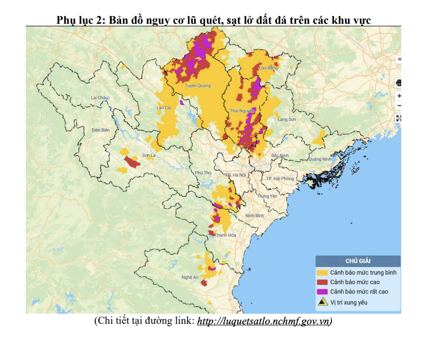 Thông báo khẩn tới 10 tỉnh thành có nguy cơ xảy ra lũ quét, sạt lở đất đá- Ảnh 3.