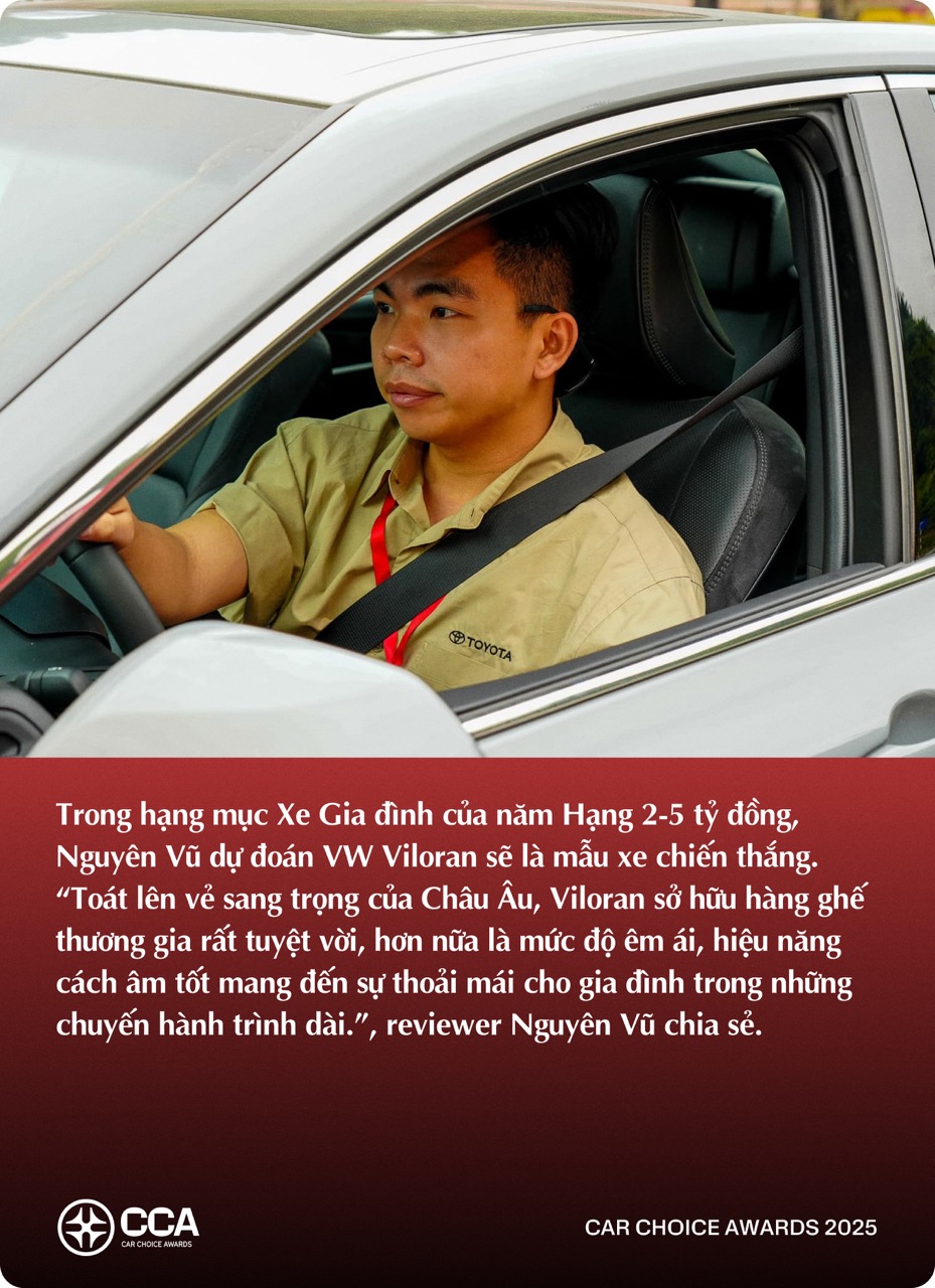 KOL trẻ ngành xe dự đoán xe thắng giải Car Choice Awards 2025: Có lựa chọn không theo số đông- Ảnh 4.