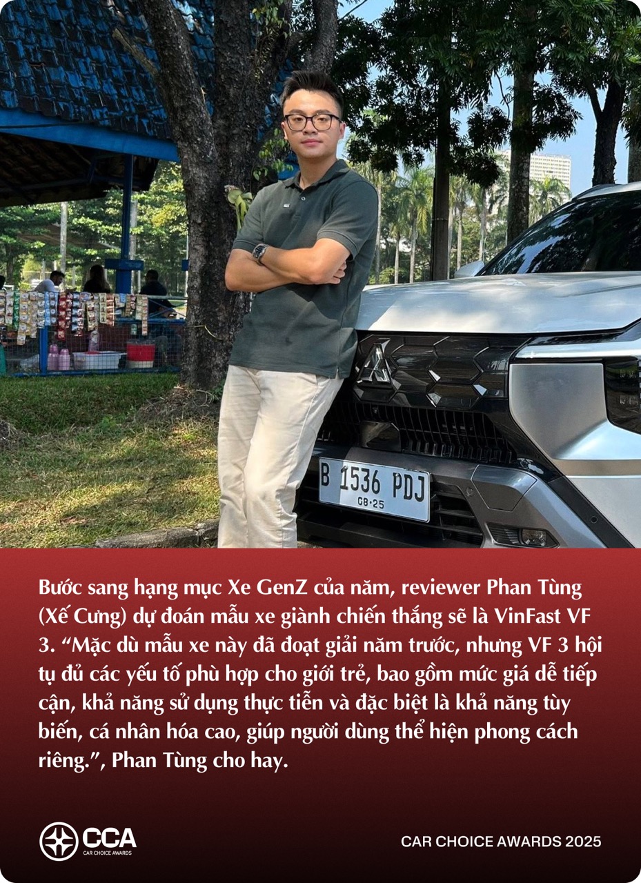 KOL trẻ ngành xe dự đoán xe thắng giải Car Choice Awards 2025: Có lựa chọn không theo số đông- Ảnh 5.
