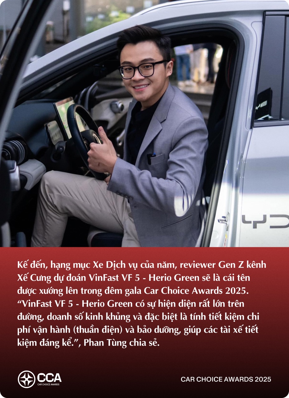 KOL trẻ ngành xe dự đoán xe thắng giải Car Choice Awards 2025: Có lựa chọn không theo số đông- Ảnh 6.