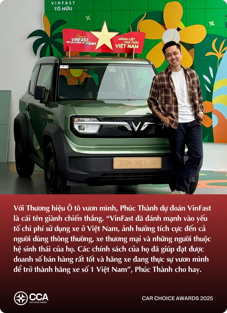 KOL trẻ ngành xe dự đoán xe thắng giải Car Choice Awards 2025: Có lựa chọn không theo số đông- Ảnh 10.