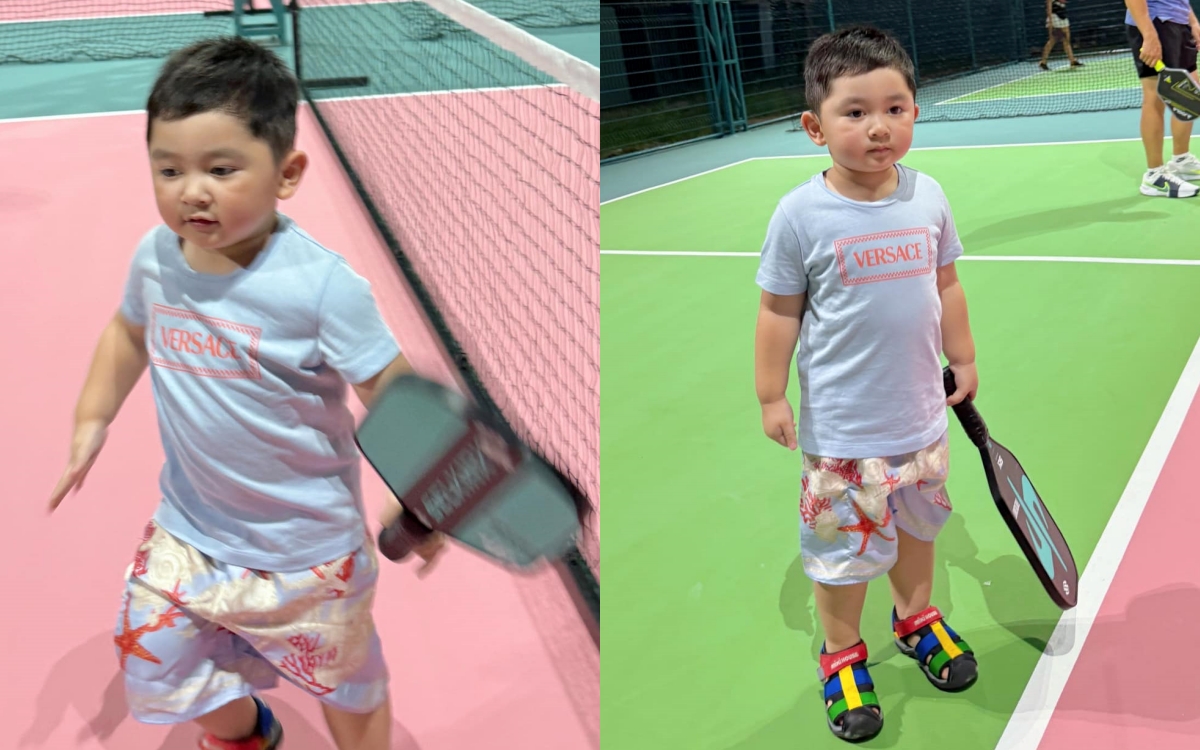 Quý tử nhà sao Việt sành điệu trên sân pickleball, sở hữu cả tủ hàng hiệu gây choáng- Ảnh 8.