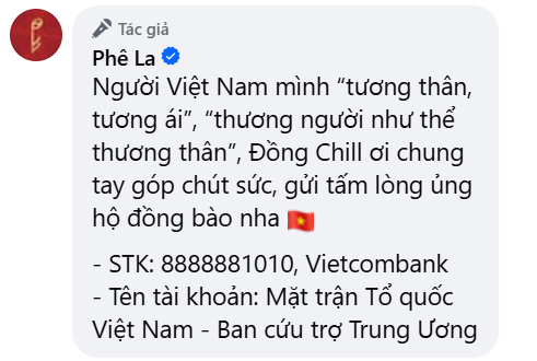 Thông báo mới của Phê La nhận bão tương tác- Ảnh 2.
