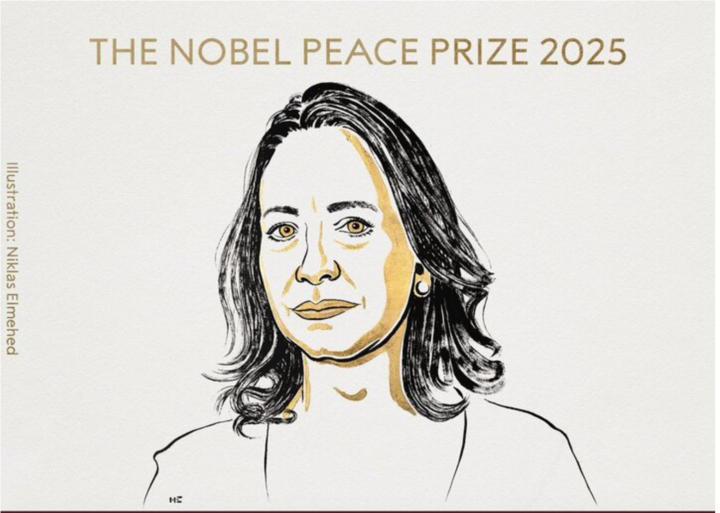Người phụ nữ Venezuela giành giải Nobel Hoà bình 2025- Ảnh 1.