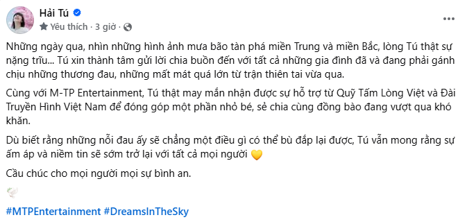 Thông báo quan trọng từ Hải Tú- Ảnh 2.