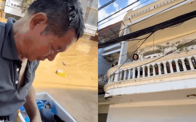 Người cha ở Phú Thọ liều mình bơi giữa lũ 4 tiếng để tìm con gái ở Thái Nguyên khiến hàng triệu người rưng rưng- Ảnh 1.