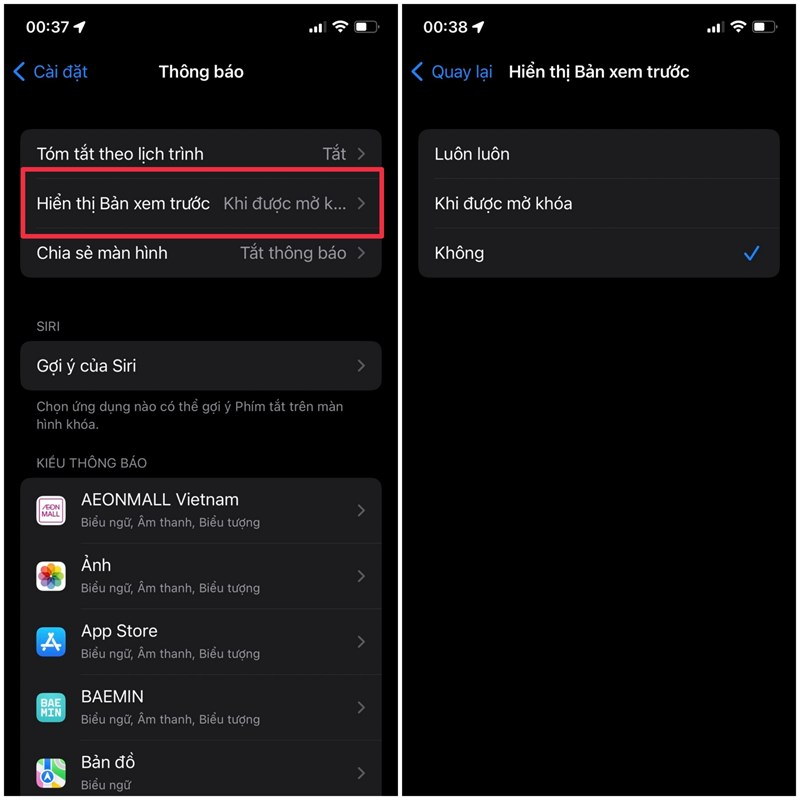 Cách ẩn tin nhắn Zalo, Messenger hiện trên màn hình khóa điện thoại- Ảnh 5.