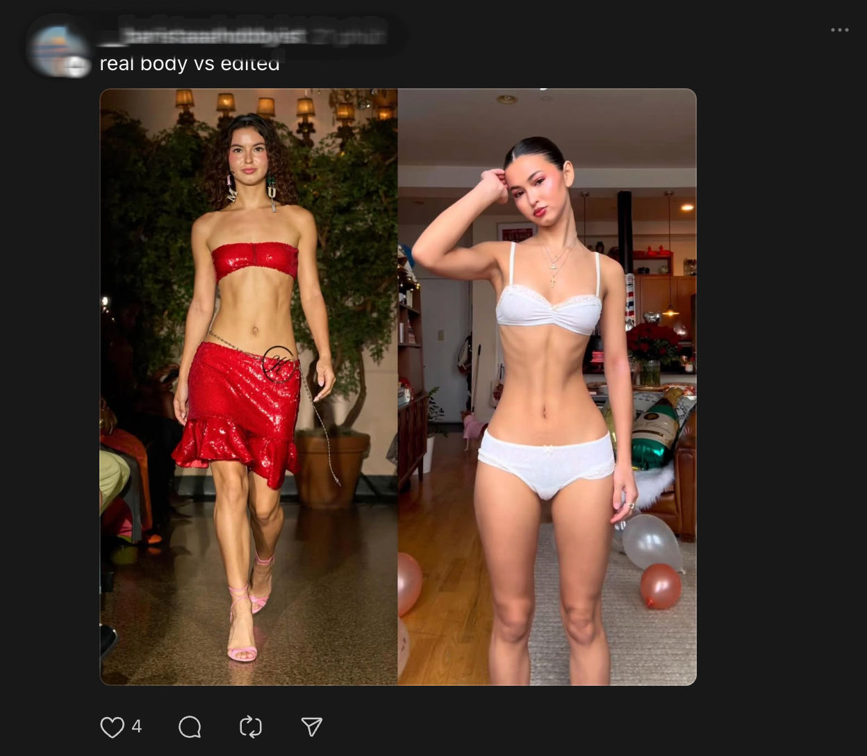 Hot girl mạng có thân hình xẹp lép bị vạch trần sở thích bóp hình tới mức dị dạng- Ảnh 4.