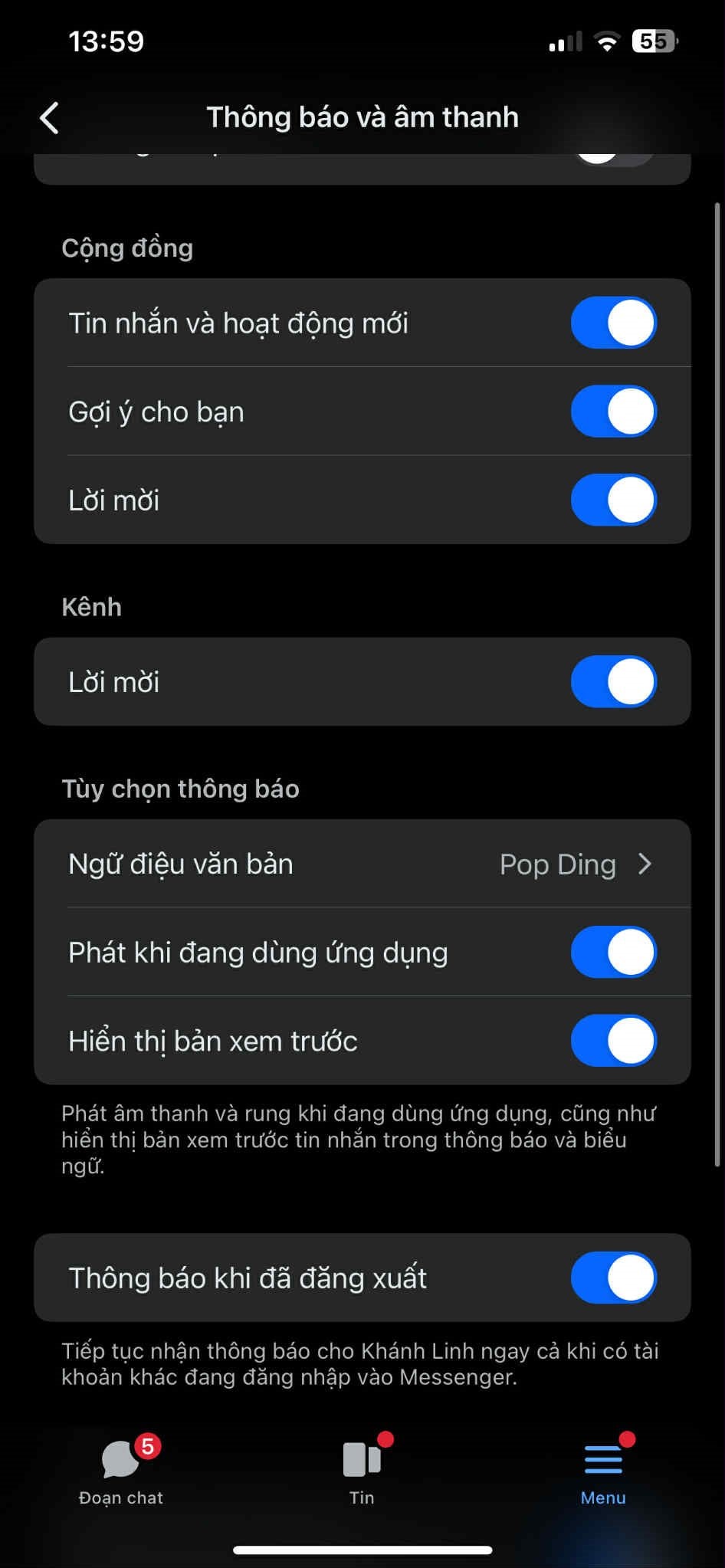Cách ẩn tin nhắn Zalo, Messenger hiện trên màn hình khóa điện thoại- Ảnh 4.