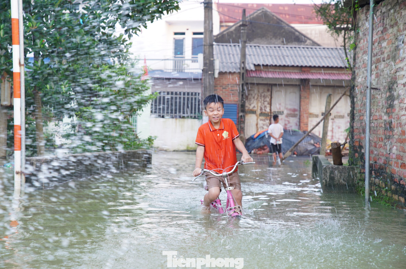 Người dân vùng ngập Hà Nội kể về 30 phút 'nước như lũ ống, cuốn trôi cả nghìn con gà'- Ảnh 2.