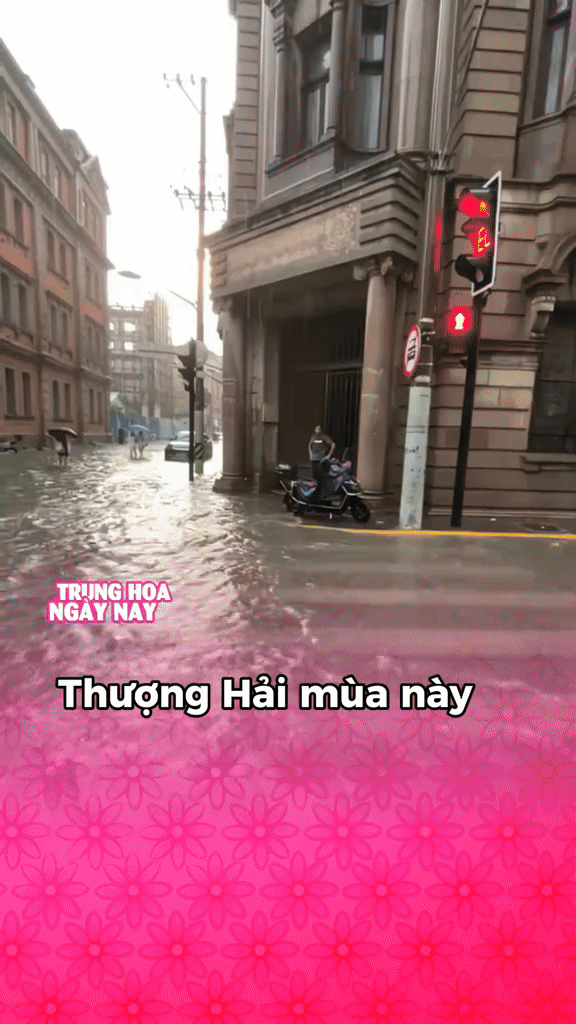 Cảnh tượng mưa ngập ở Thượng Hải khiến nhiều người giật mình, nhận xét: 