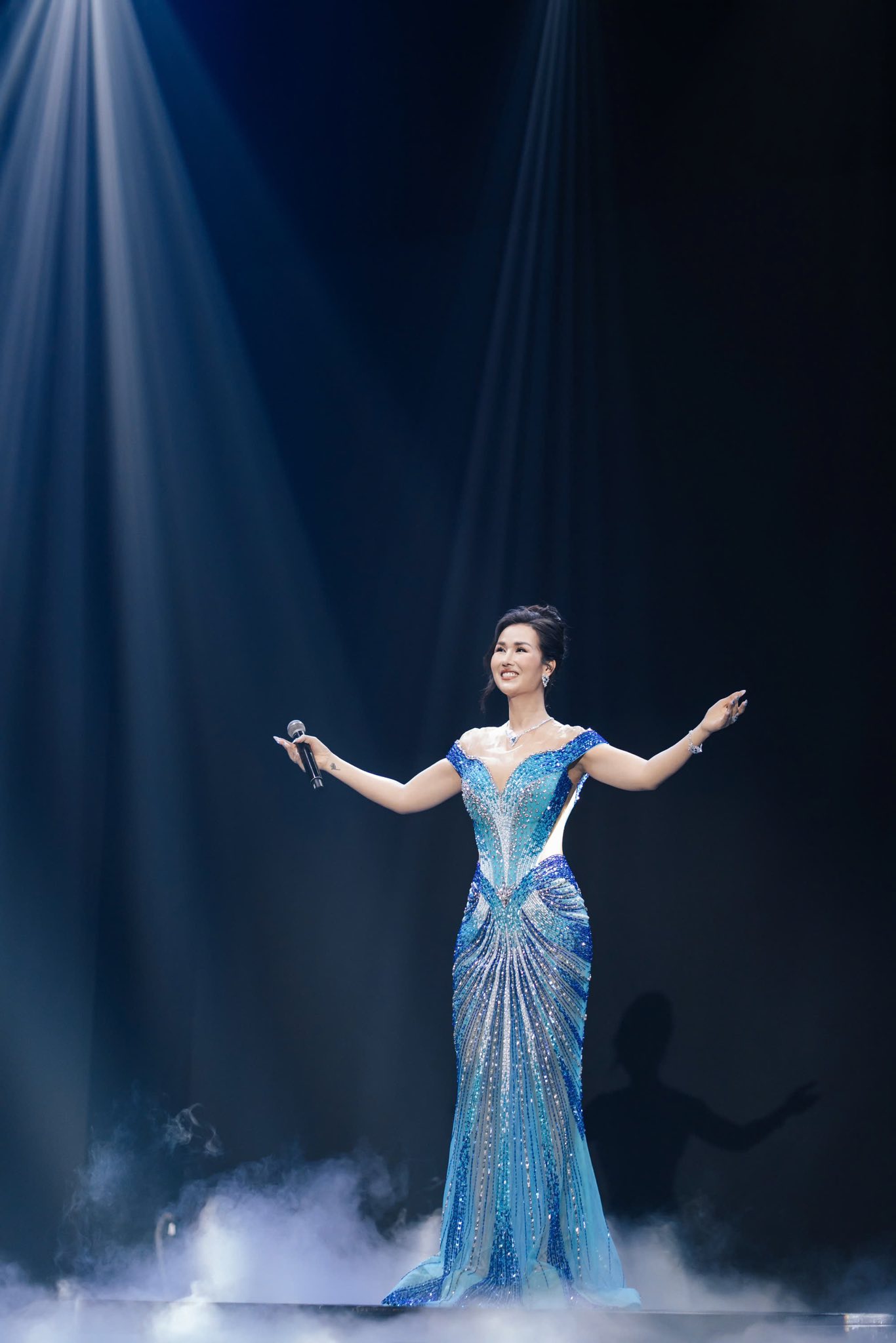 Mẹ 2 con chạy show liên tục, vào Nam ra Bắc thở không ra hơi- Ảnh 3.