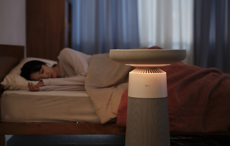 LG giới thiệu máy lọc không khí có cả loa, đèn- Ảnh 4.