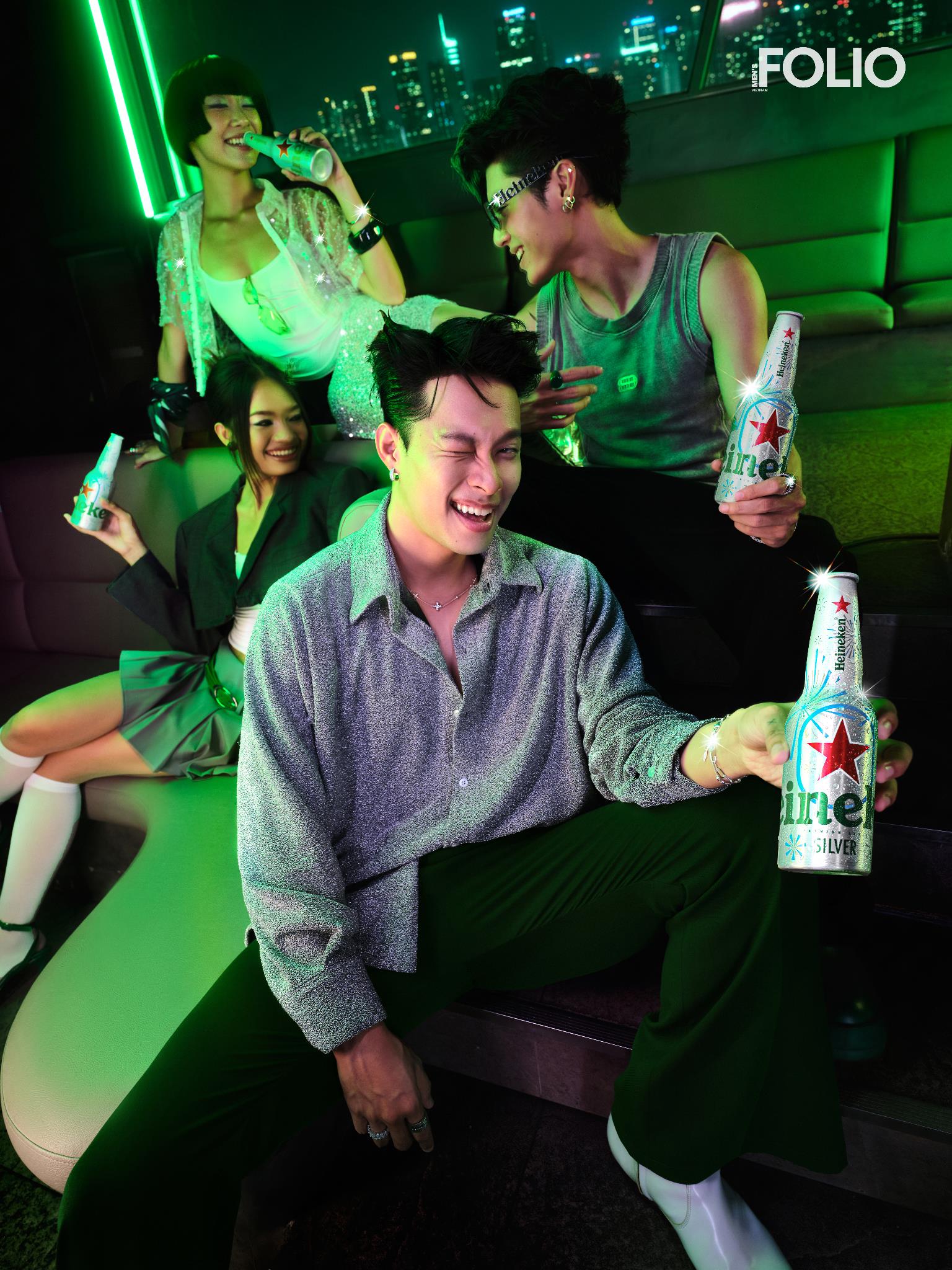“Khác biệt” với tiệc “chất riêng”: HURRYKNG “unlock” phong cách thời thượng cùng Heineken Silver phiên bản chai nhôm- Ảnh 2.