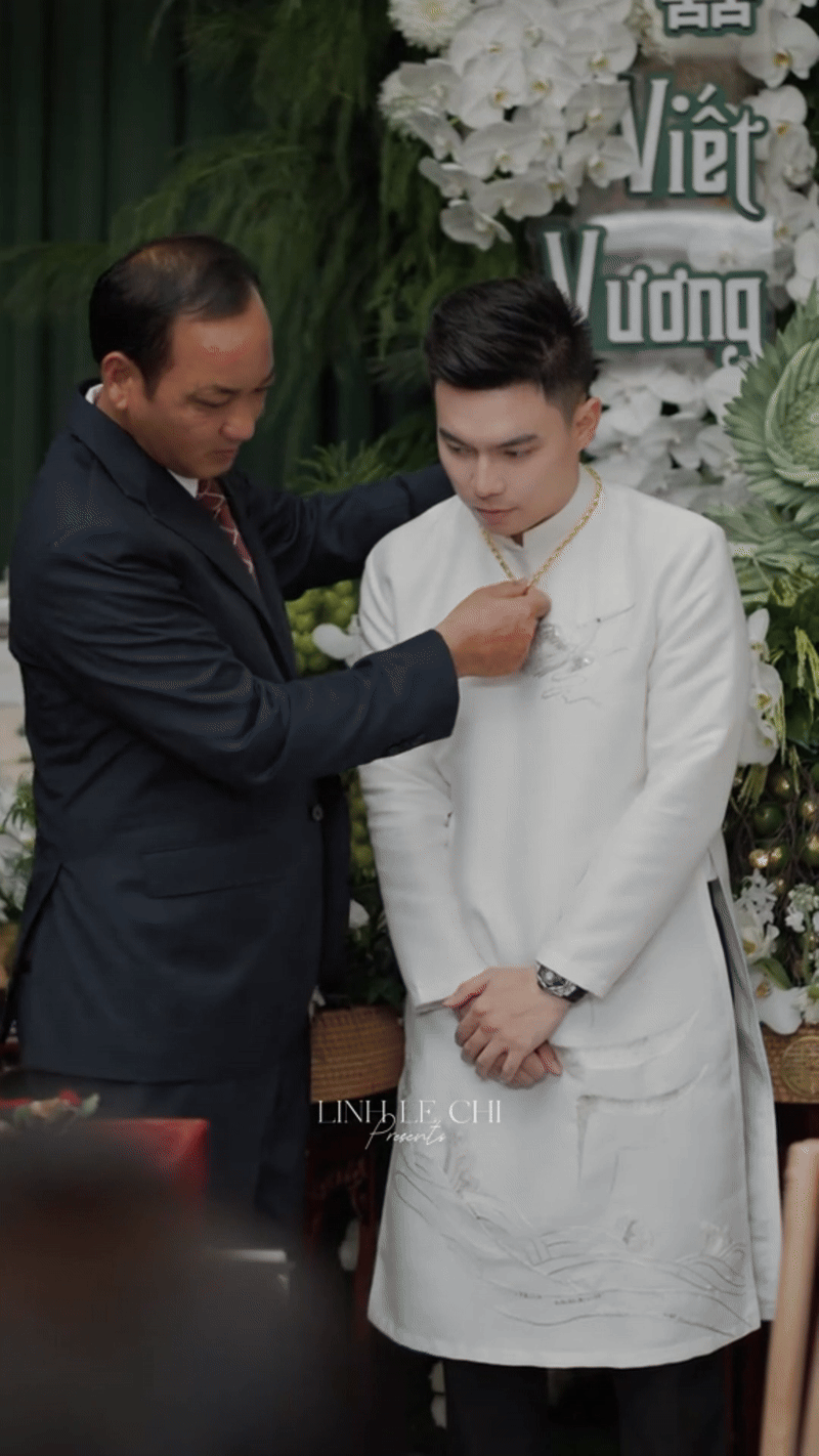 Thiếu gia tập đoàn Sơn Hải lộ thái độ thật với bố Đỗ Hà tại đám hỏi- Ảnh 1.