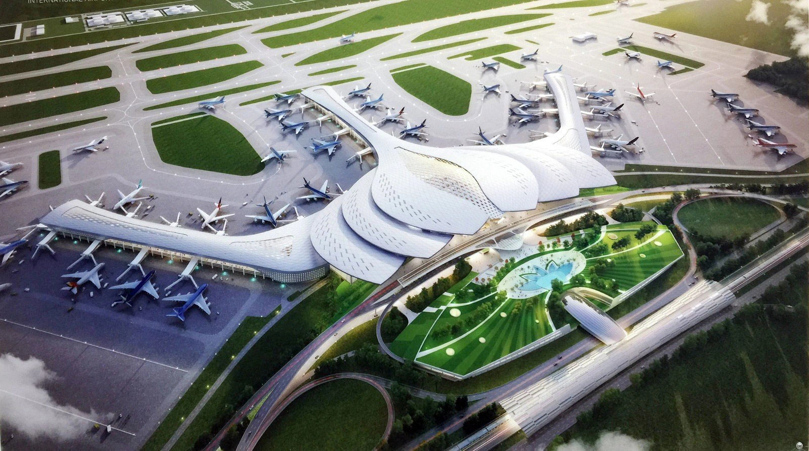 Xem 360 độ, toàn cảnh "siêu sân bay" lớn nhất Việt Nam đang thành hình- Ảnh 4.