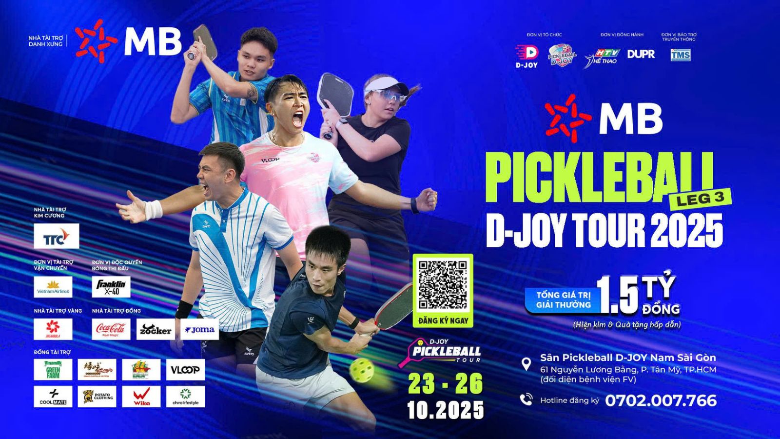 MB Pickleball D-Joy Tour 2025 chặng 3 bùng nổ, hướng đến Vietnam Masters- Ảnh 1.