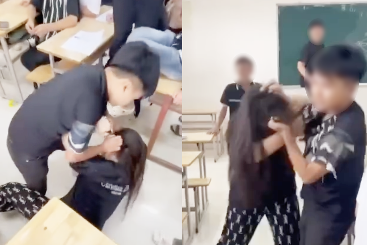 Nhà trường lên tiếng vụ nữ sinh bị bóp cổ, đánh tới tấp từ phòng học ra hành lang- Ảnh 1.