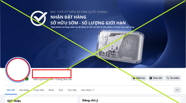 Cảnh báo nóng về địa chỉ bán vàng bạc giả mạo có 168.000 người theo dõi: Người dân chú ý 1 chi tiết- Ảnh 2.