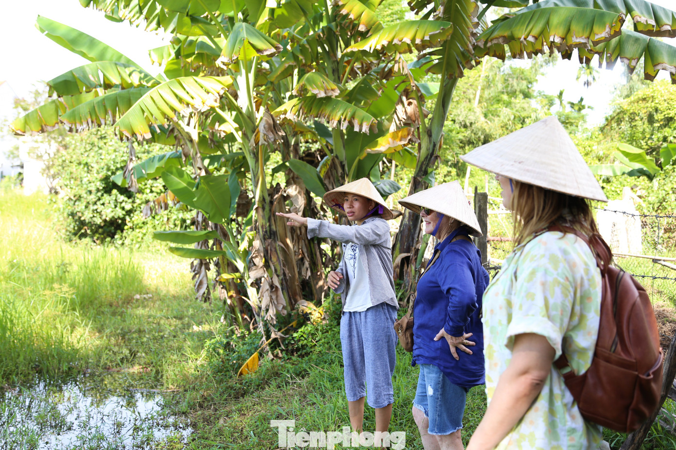 Khách Tây thích thú chẻ cói, dệt chiếu ở Hội An- Ảnh 2.