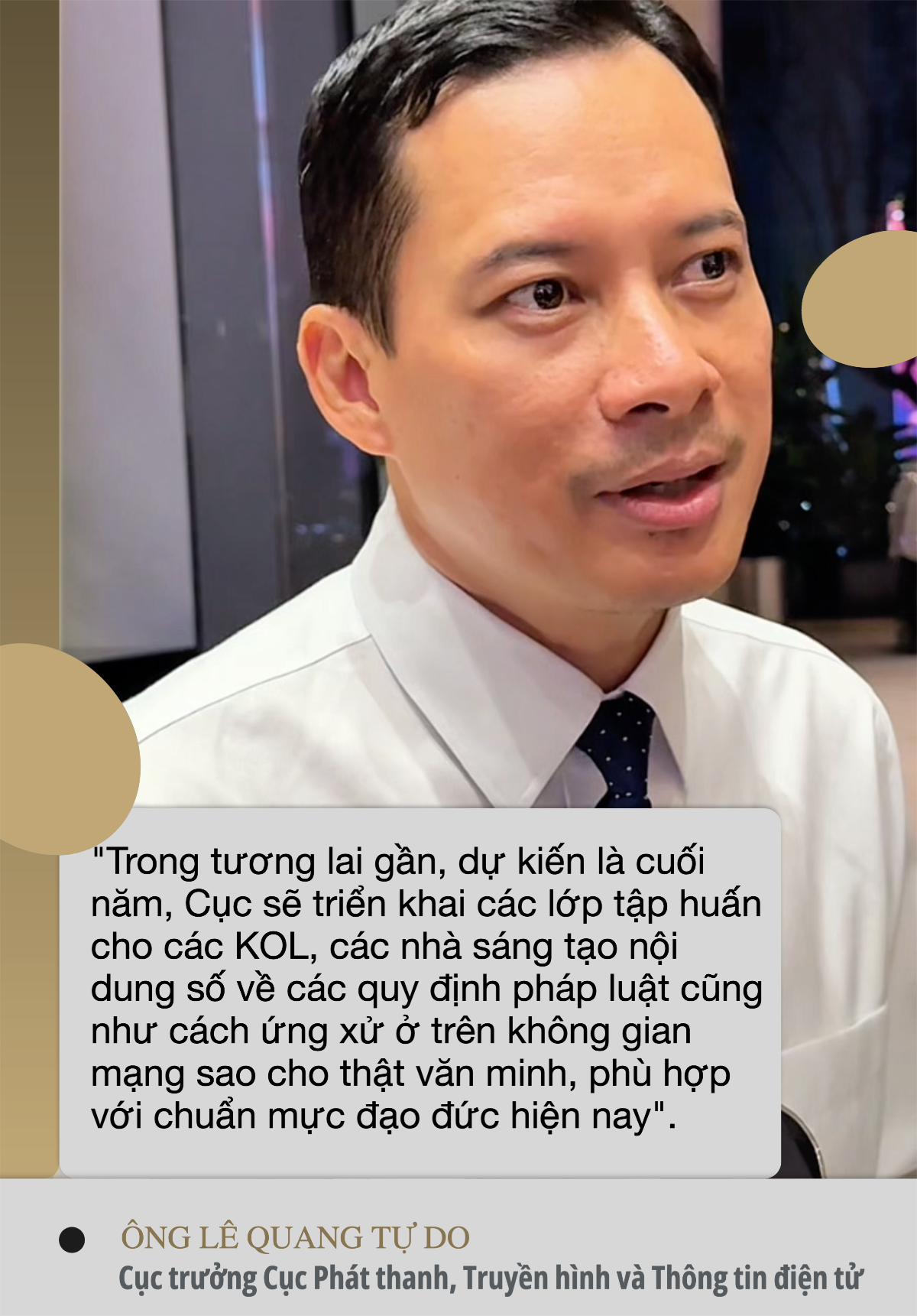 Cục trưởng Lê Quang Tự Do: Nhiều người nổi tiếng, TikToker không để ý pháp luật, nguy cơ bị truy tố hình sự nếu sai phạm- Ảnh 2.